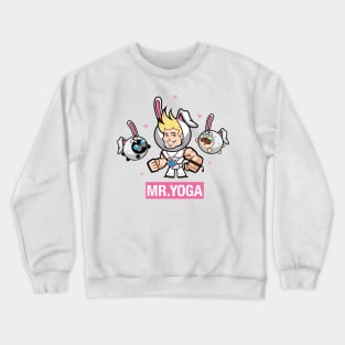 Mr. Yoga and the pugs Easter Crewneck Sweatshirt